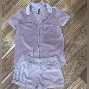 Jaclyn Intimates Lavender Super Soft Pajama Set